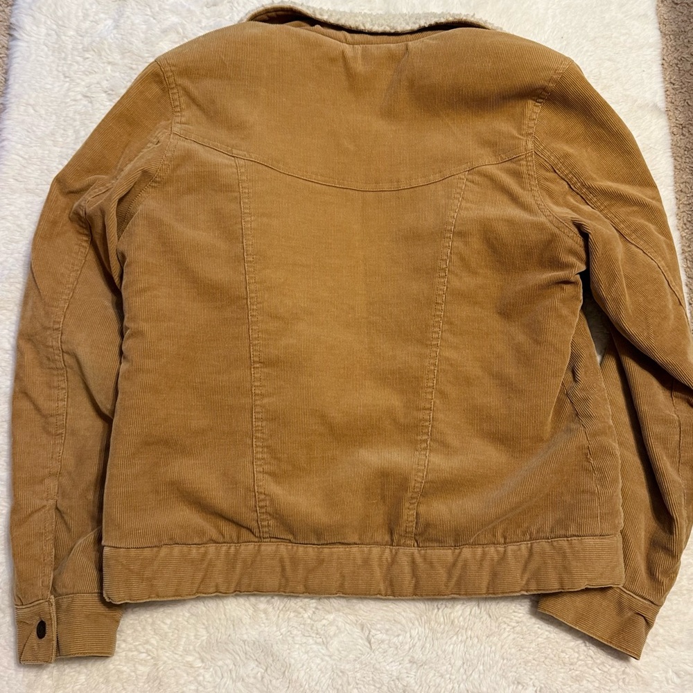 Guess Tan Corduroy Jacket with Sherpa/Faux Fur - Picture 3 of 7